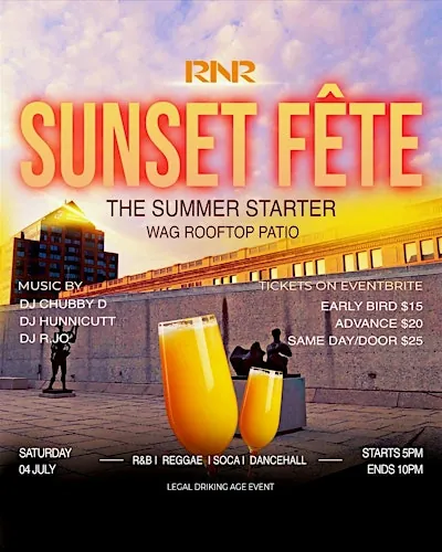 RNR Sunset Fête - The Summer Starter - WAG Rooftop Patio