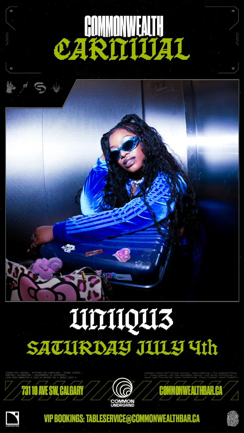 UNIIQU3 @ Common/UNDRGRD (Pres. by Commonwealth Carnival) at Commonwealth Bar & Stage