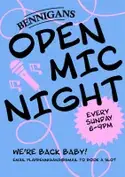 BENNIGANS OPEN MIC en Bennigans Bar & Jazz Club