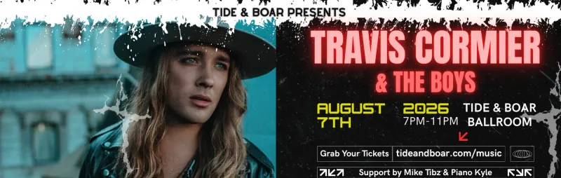 Travis Cormier & The Boys Hometown Reunion Show at Tide and Boar Ballroom