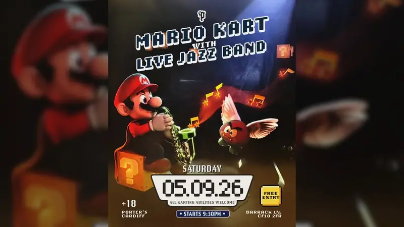 Mario Kart à Porter's Cardiff