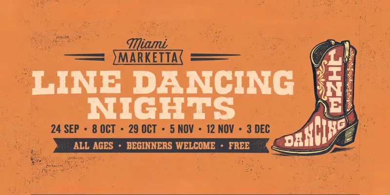 LINE DANCING AT MIAMI MARKETTA - 3 DECEMBER à Miami Marketta