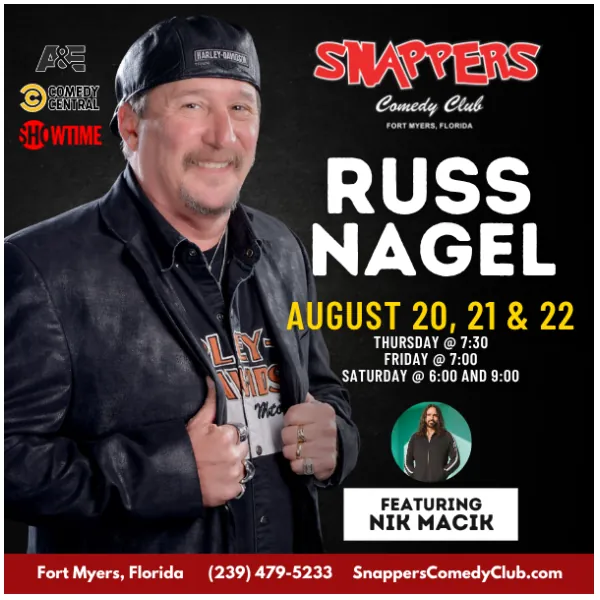 Russ Nagel at Snapper's Comedy Club