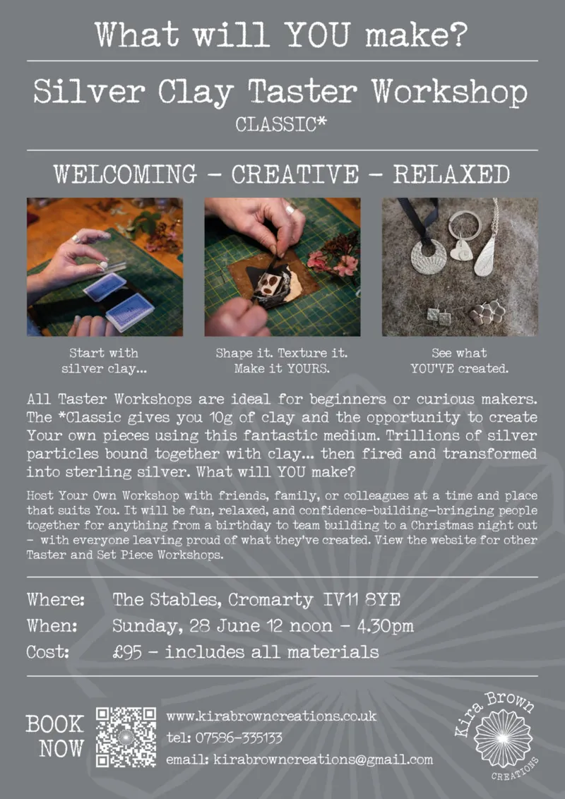 SILVER CLAY WORKSHOP – CLASSIC