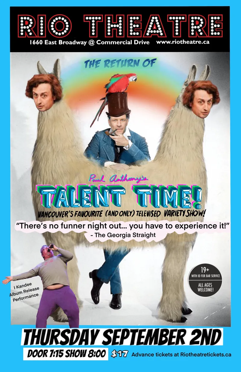 Paul Anthony’s Talent Time: Returns! en Rio Theatre