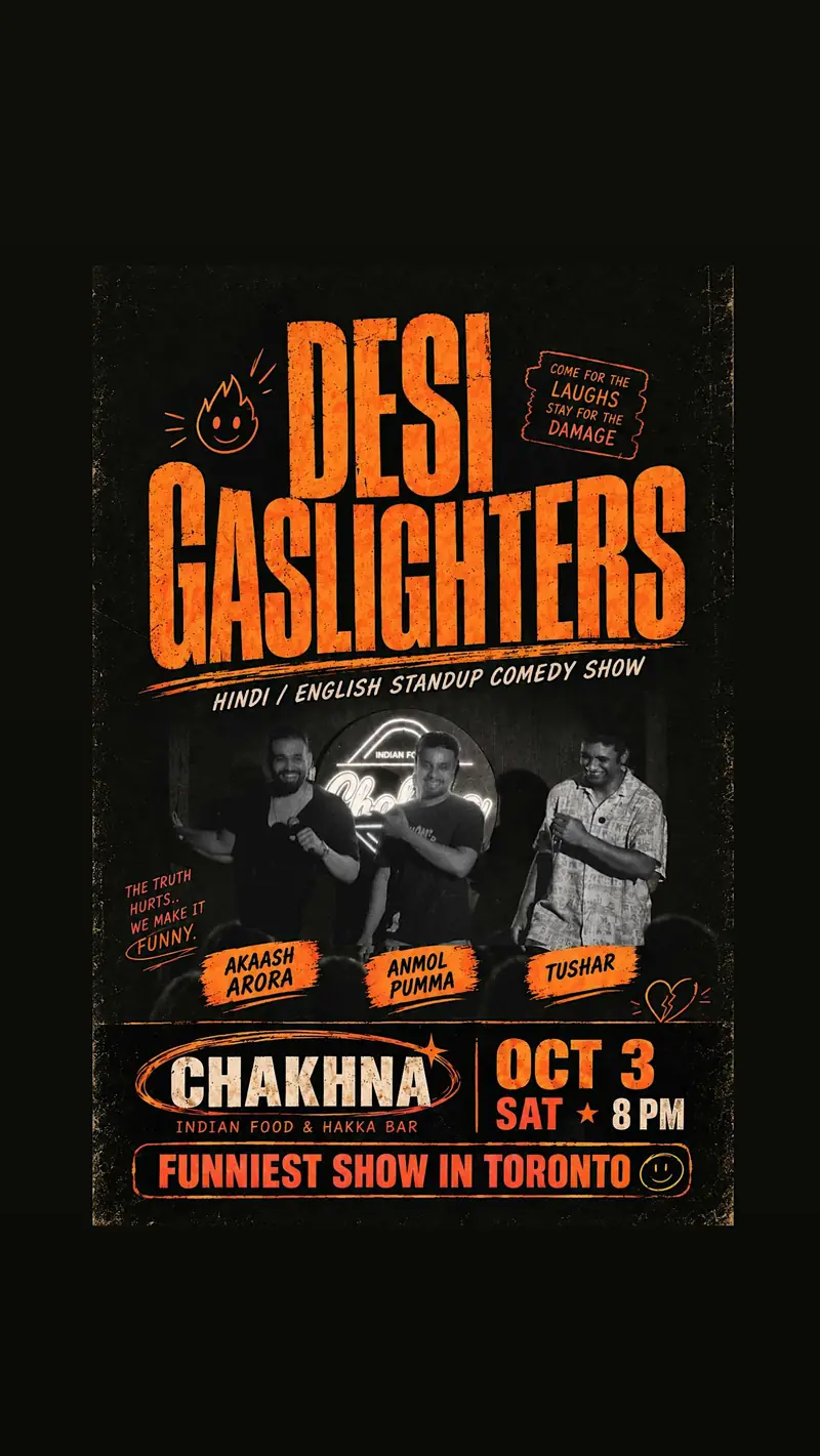 Desi Gaslighters- A Hindi/English Stand Up Comedy Show en Chakhna | Indian & Hakka | Momos | Bar
