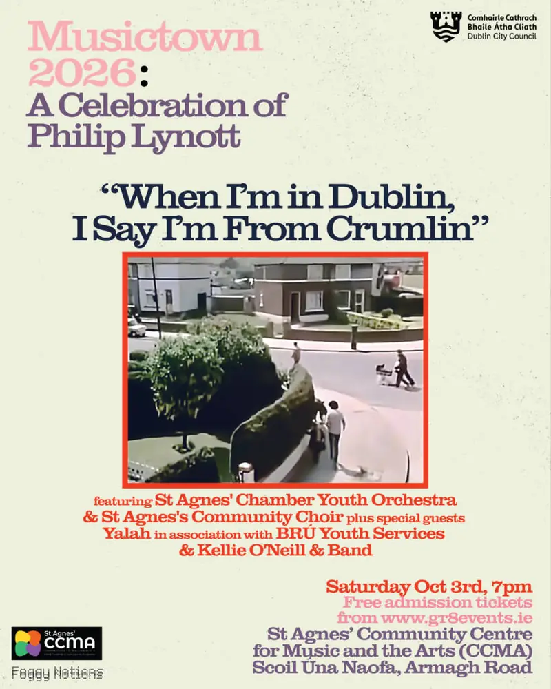 When I’m in Dublin, I say I’m from Crumlin en musictown_belfast