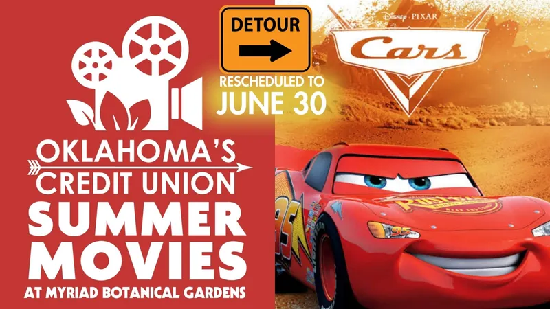 Oklahoma’s Credit Union Summer Movies at Myriad Gardens: CARS