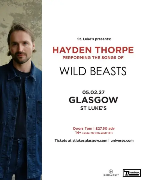 Hayden Thorpe performing the songs of Wild Beasts