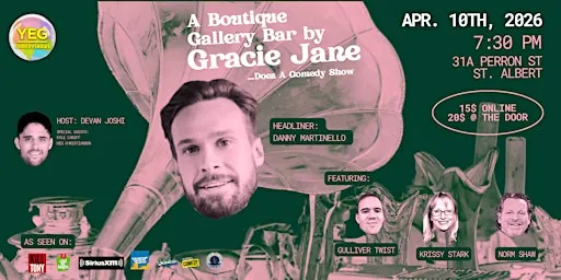 A Boutique Gallery Bar by Gracie Jane… Does A Comedy Show at A Boutique Gallery Bar by Gracie Jane