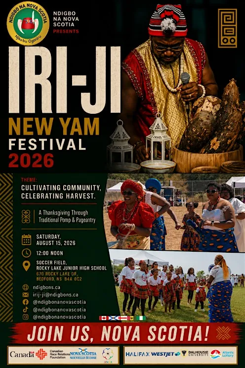 IRI-JI (NEW YAM) FESTIVAL 2026 at Rocky Lake Junior High School Halifax