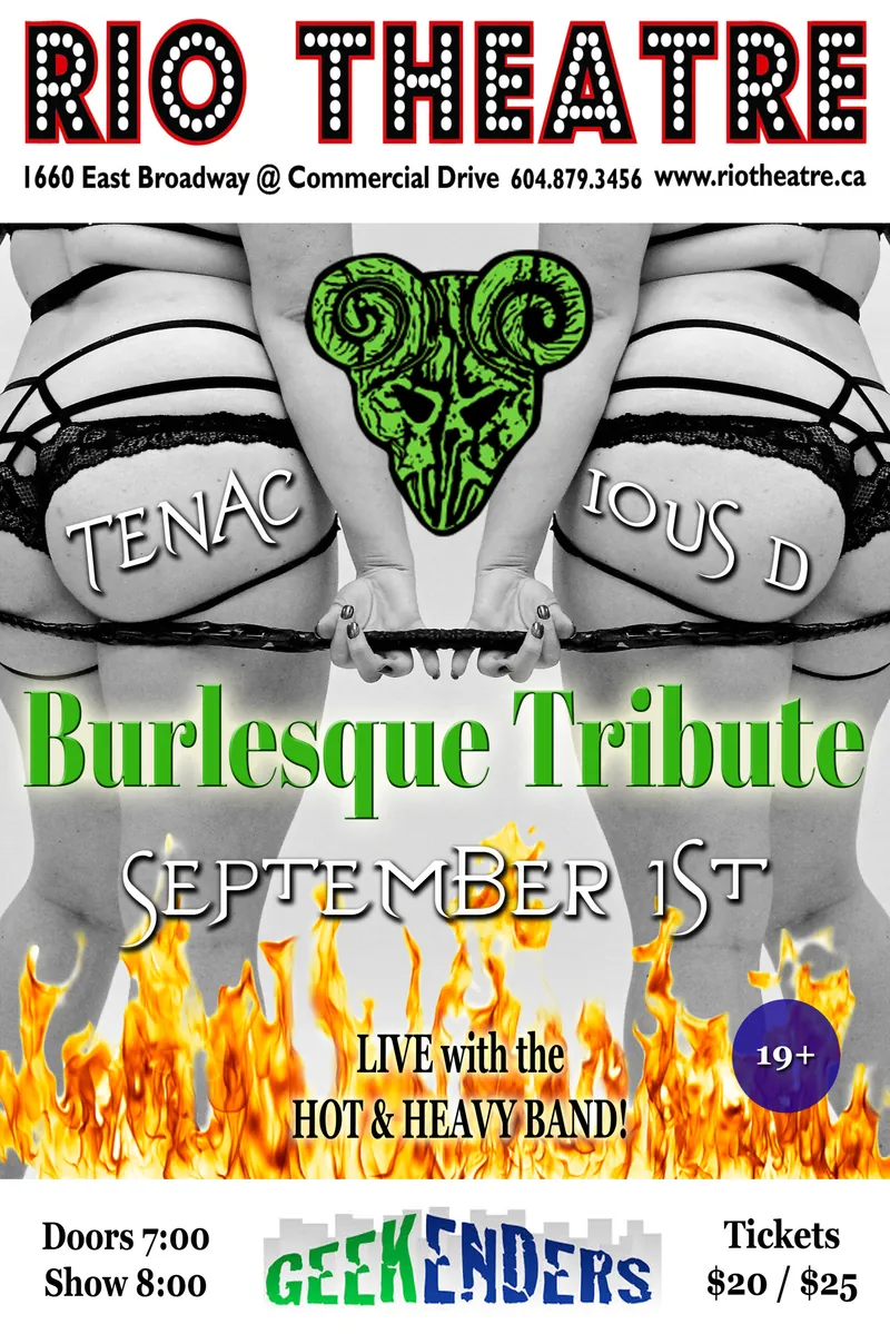 The Geekenders and Kitty Glitter Present: The Tenacious D Burlesque Tribute