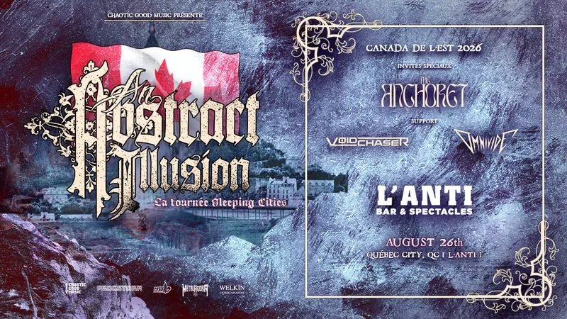 An Abstract Illusion avec The Anchoret, Omnivide, Voidchaser et Fractal Sun at L'Anti Bar & Spectacles
