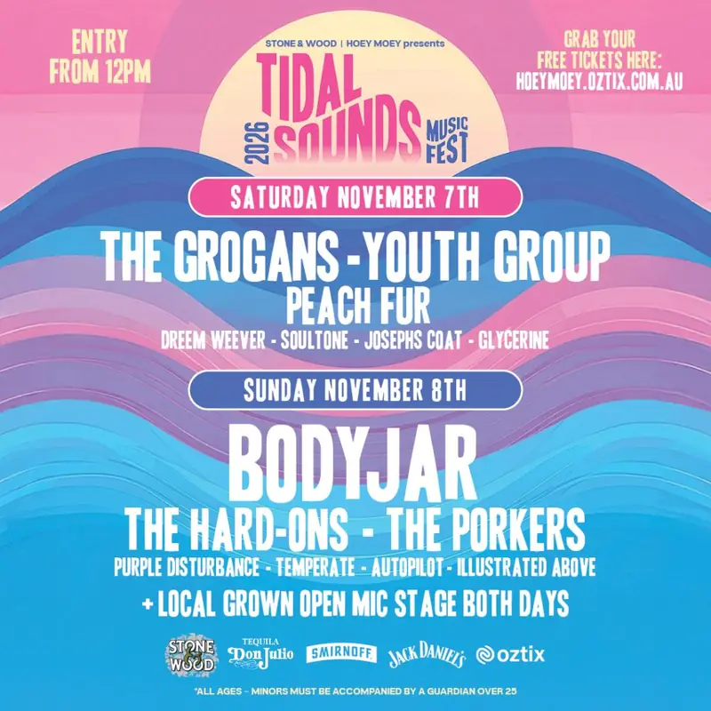 TIDAL SOUNDS MUSIC FEST IS BACK FOR A 2ND MASSIVE DAY!! at The Hoey Moey