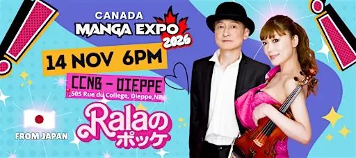 Rala のポッケ — Concert Live Japonais à Manga Expo 2026 at CCNB - Campus de Dieppe