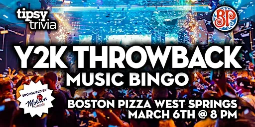Calgary:Boston Pizza West Springs - Y2K Throwback Music Bingo at Boston Pizza