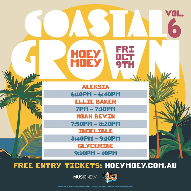 Coastal Grown Music Fest: VOL. 6! at The Hoey Moey