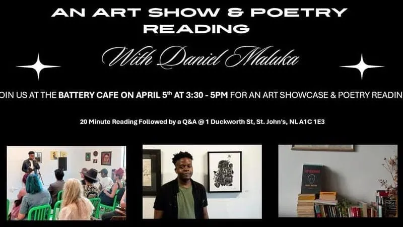 Art show and Poetry at The Battery Cafe