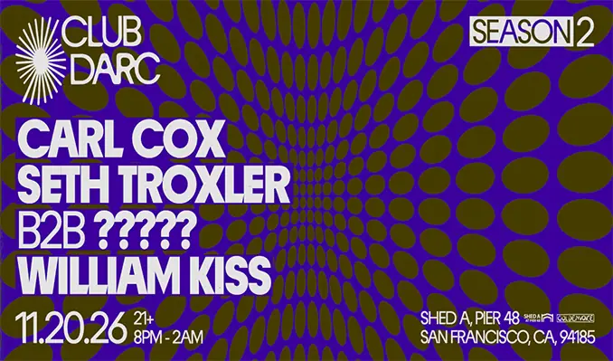 Carl Cox à Shed A at Pier 48