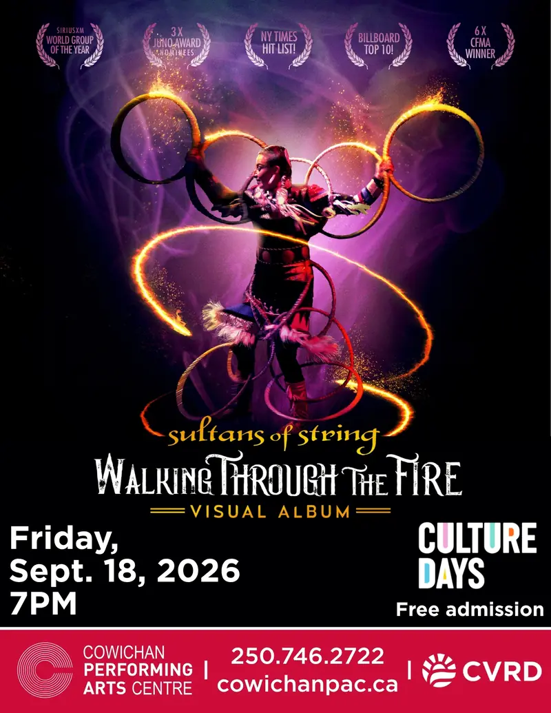 Walking Through The Fire: Sultans of String Visual Album at Cowichan Performing Arts Centre