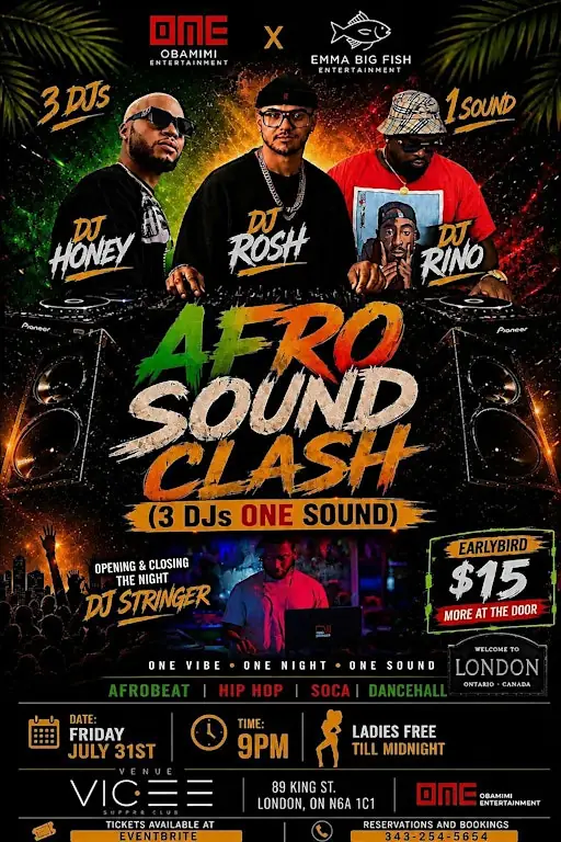 AFRO SOUND CLASH à Vice Supper Club