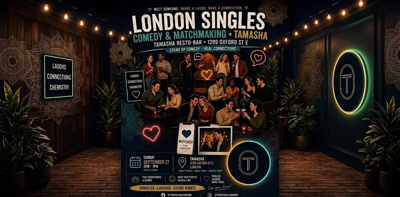 LONDON SINGLES COMEDY & DATING SHOW VOL.1 à Tamasha: Bar + Indian Kitchen (London)