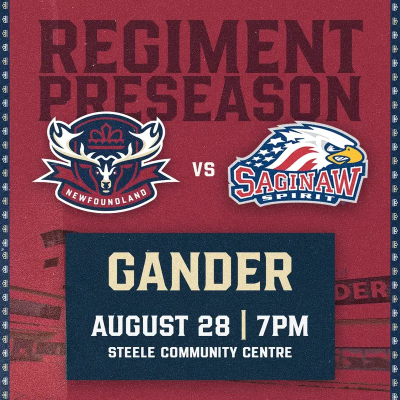 Newfoundland Regiment vs. Saginaw Spirit at Steele Community Centre