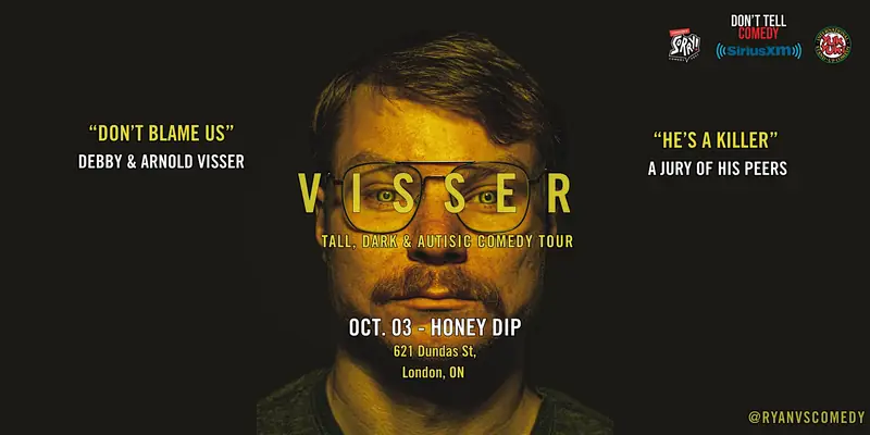 Ryan Visser "Tall Dark & Autistic" Comedy Tour LIVE @ Honey Dip à Honey Dip