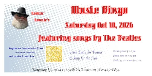 Music Bingo - The Beatles at Kingsway Legion (Royal Canadian Legion Br. 175)