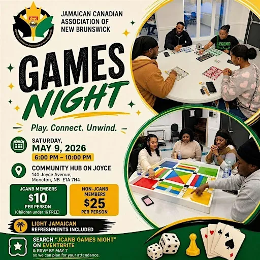 JCANB - Games Night à 140 Joyce Ave