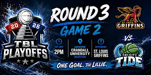 St. Louis Griffins vs. Tri-City Tide (Round 3, Game 2) à Crandall University