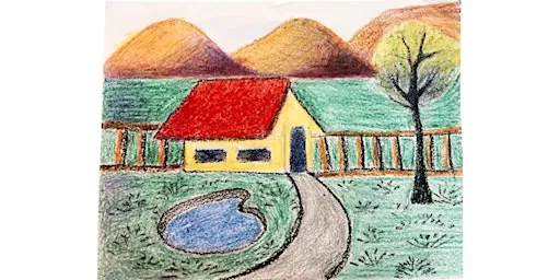 Country Landscape Kids Pencil Drawing Class
