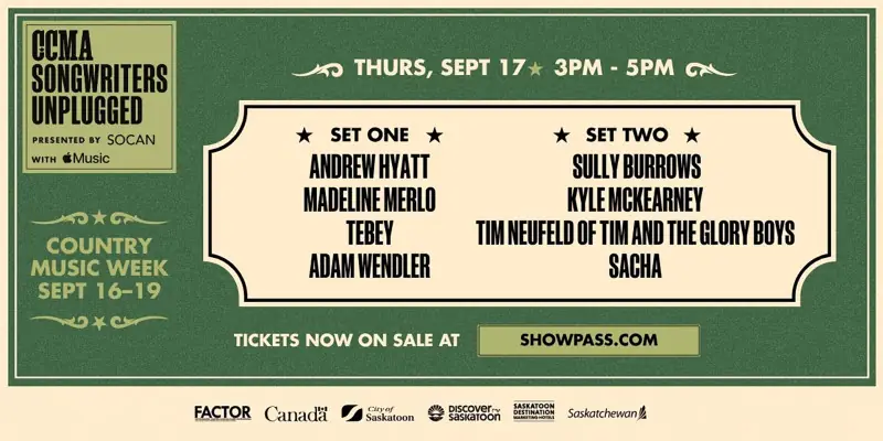CCMA Songwriters Unplugged 2 at Capitol Music Club (The)