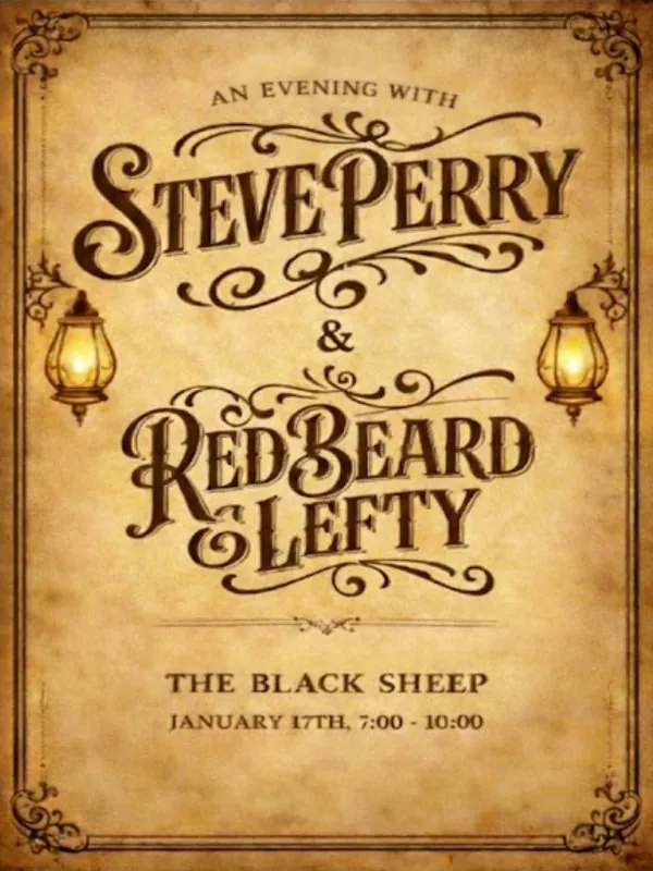 Steve Perry and Redbeard & Lefty à The Black Sheep