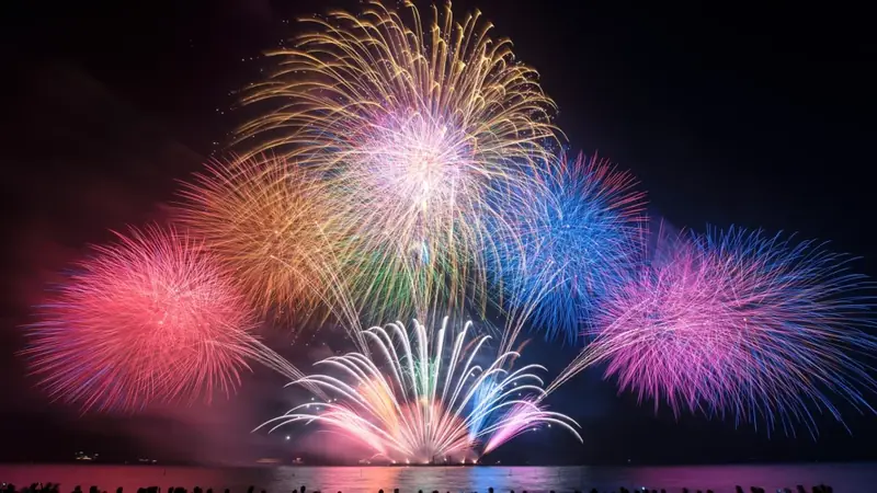 Fireworks Over Eagle Nest Lake