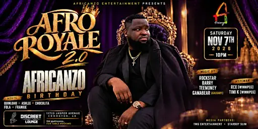 AFRO ROYALE 2.0 en Discreet Lounge & Bar