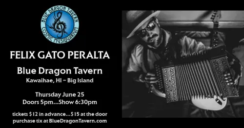 Felix Gato Peralta at Blue Dragon Tavern & Cosmic Musiquarium