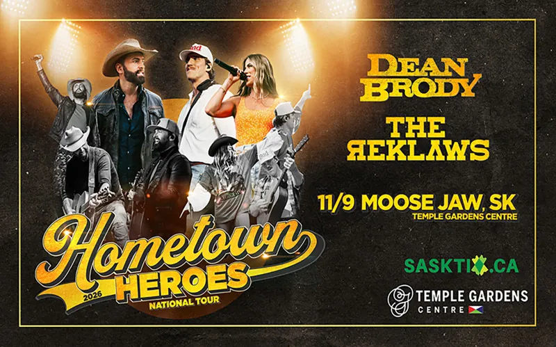 DEAN BRODY & THE REKLAWS "HOMETOWN HEROES" TOUR at Temple Gardens Centre
