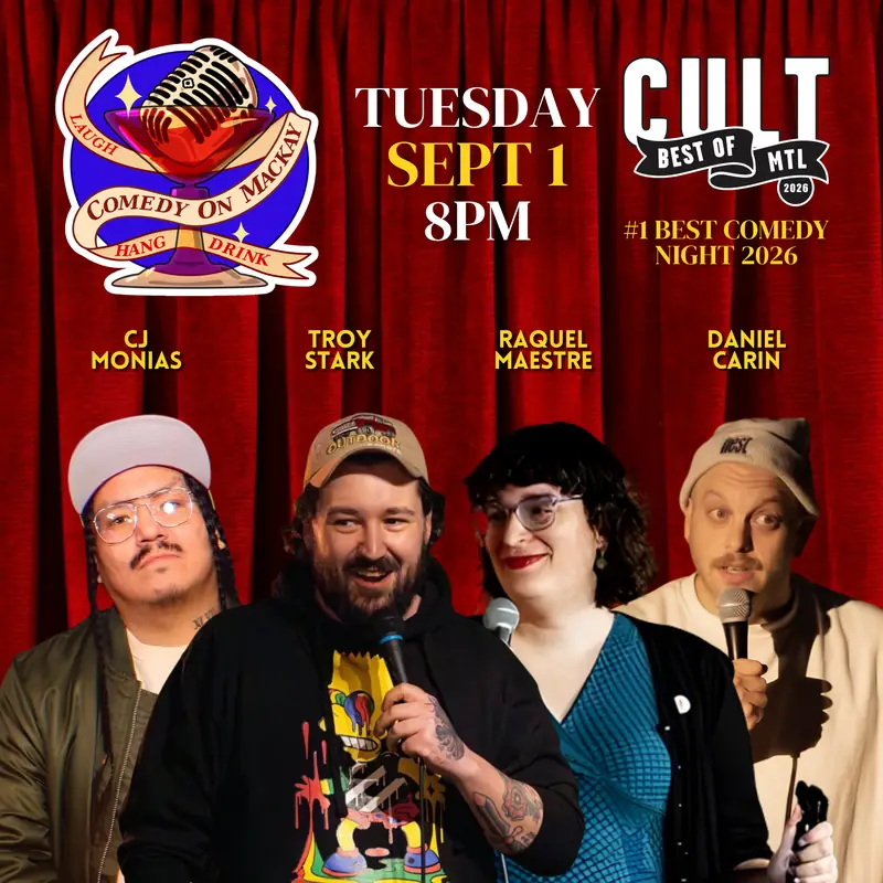Tuesday Night Stand-Up Comedy Montreal at N sur Mackay