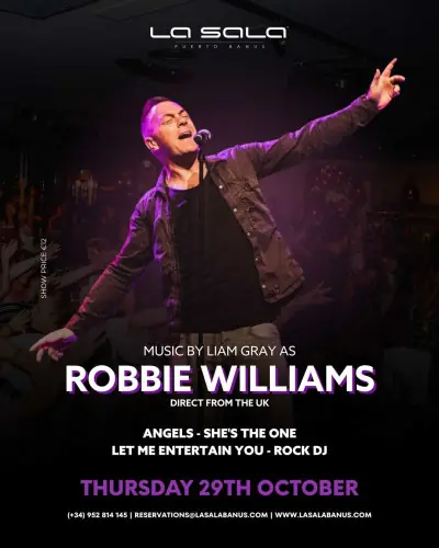 Robbie Williams Tribute à La Sala Banús