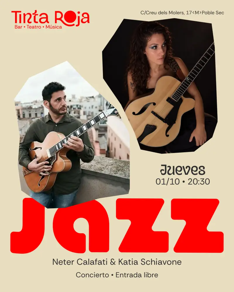 Concierto de Jazz - Neter Calafati & Katia Schiavone at Tinta Roja Bar - Teatro