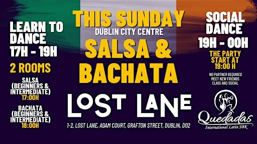 SUNDAY LATINO 2 ROOMS -Salsa & Bachata Classes & Social in Lost Lane