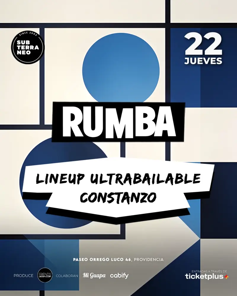 RUMBA Full Ultrabailable JUEVES 22 OCTUBRE Club Subterráneo en Club Subterráneo