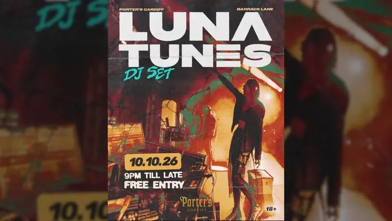 Luna Tunes DJ set @ Porter's en Porter's Cardiff
