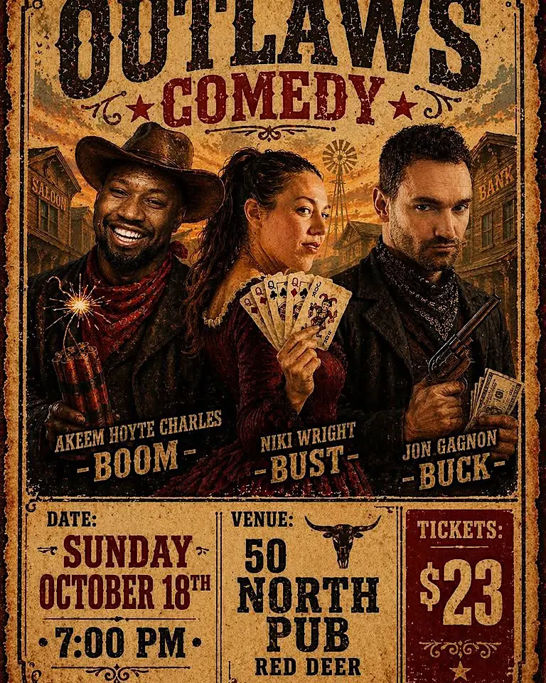 Outlaws Comedy - Red Deer à 50 North Pub