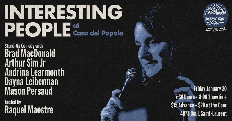 INTERESTING PEOPLE, a stand-up comedy show