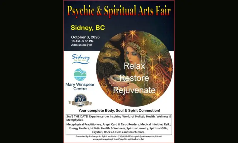Psychic & Spiritual Arts Fair at Mary Winspear Centre