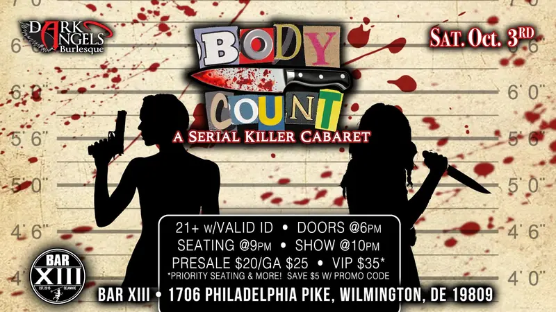 Dark Angels Present: Body Count: A Serial Killer Cabaret en Bar XIII