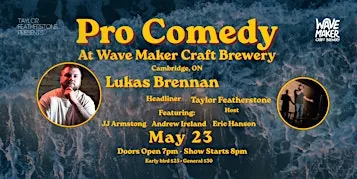 Pro Comedy Show at Wave Maker Craft Brewery