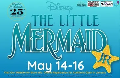 Mecca Productions Presents Disney’s The Little Mermaid Jr — Western Manitoba Centennial Auditorium à Western Manitoba Centennial Auditorium